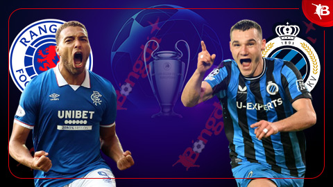  Nhận định bóng đá Rangers vs Club Brugge, 02h00 ngày 20/8: Bệ phóng sân nhà
