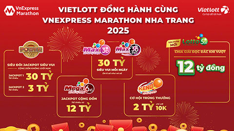  Cùng Vietlott nhận ngay 'cơ hội thành tỷ phú' tại VnExpress Marathon Libera Nha Trang 2025