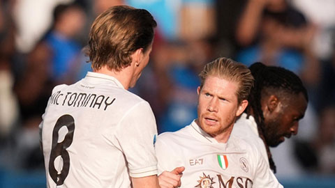  De Bruyne rực sáng, Napoli khởi đầu hoàn hảo