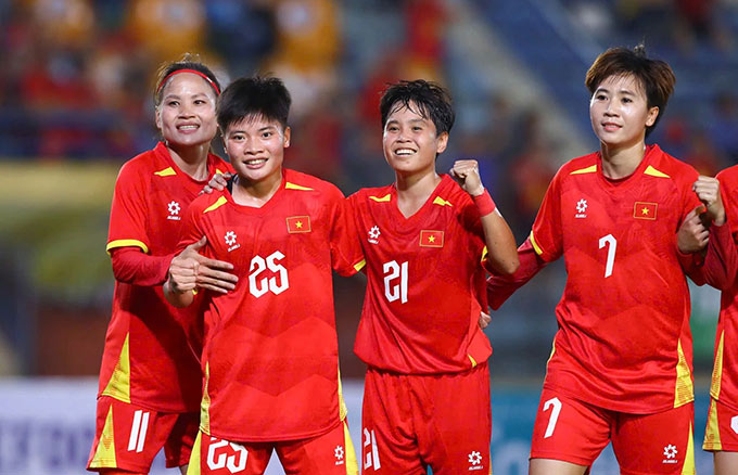 ĐT nữ Việt Nam sẽ tham dự SEA Games 33 với mục tiêu cao nhất. Ảnh: Đức Cường