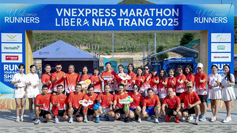  Vietlott lan tỏa tinh thần 'Vui là kết nối' tại VnExpress Marathon Libera Nha Trang 2025