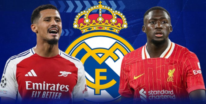 Saliba và Konate là 2 mục tiêu cho hàng thủ của Real