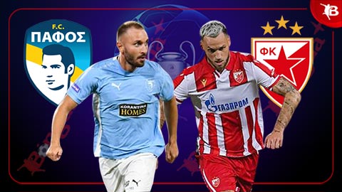  Nhận định bóng đá Pafos vs Crvena Zvezda, 02h00 ngày 27/8: Lịch sử gọi tên Pafos