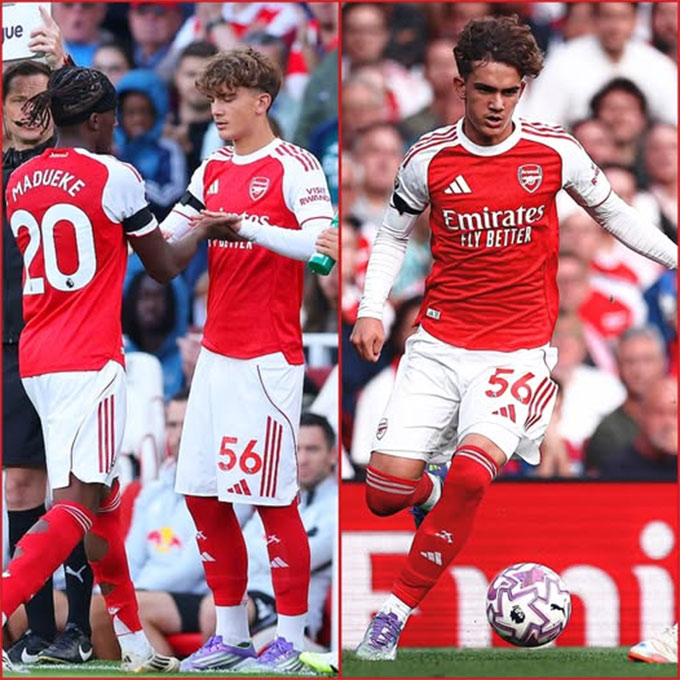 Dowman vừa ra mắt đội một Arsenal và gây ấn tượng trước Leeds