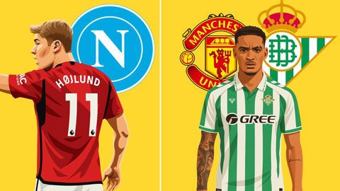  Chuyển nhượng MU: Đẩy xong Hojlund sang Napoli, hỏng vụ bán Antony cho Betis ở phút chót