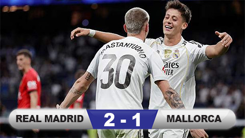  Kết quả Real Madrid 2-1 Mallorca: Khởi đầu hoàn hảo cho Alonso
