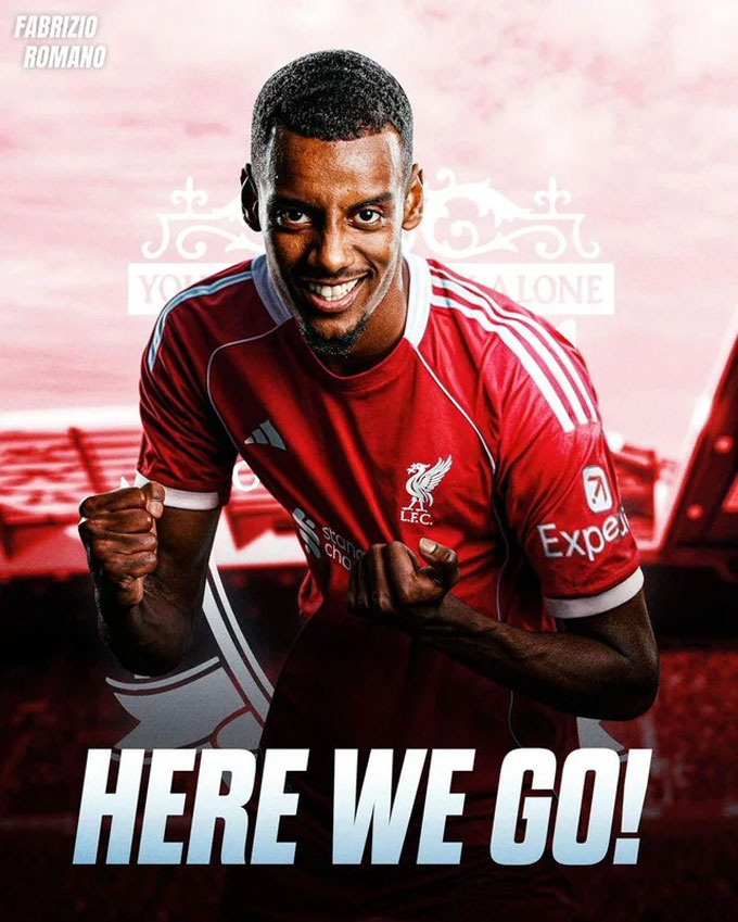 Liverpool đạt thoả thuận chiêu mộ Isak giá 130 triệu bảng