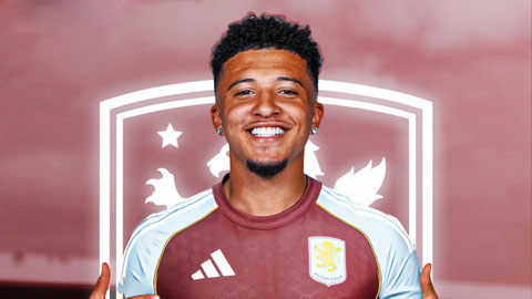  Aston Villa đạt thỏa thuận mượn Jadon Sancho