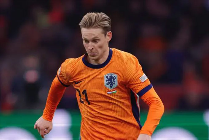 De Jong dính chấn thương trên ĐT Hà Lan