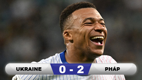  Kết quả Ukraine 0-2 Pháp: Mbappe cân bằng thành tích của Henry