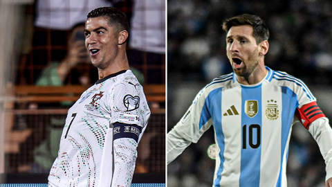  Cristiano Ronaldo nhắm tới kỷ lục ghi bàn mọi thời đại sau khi vượt Lionel Messi