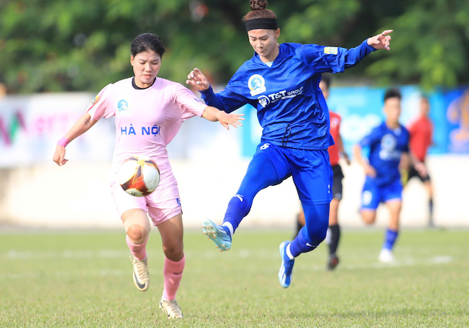 Hai đội chia điểm với tỷ số hoà 0-0. Ảnh: Phan Tùng 