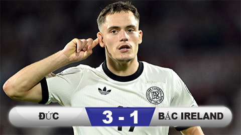 Kết quả Đức 3-1 Bắc Ireland: Chiến thắng khó nhọc