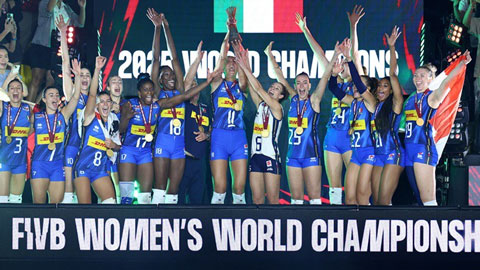  Italia hạ Thổ Nhĩ Kỳ nghẹt thở, lần thứ hai vô địch bóng chuyền nữ thế giới