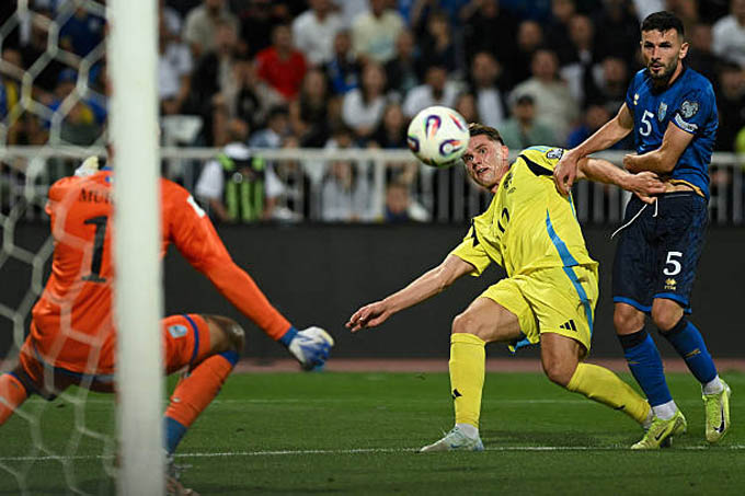 Gyokeres tịt ngòi trước Kosovo