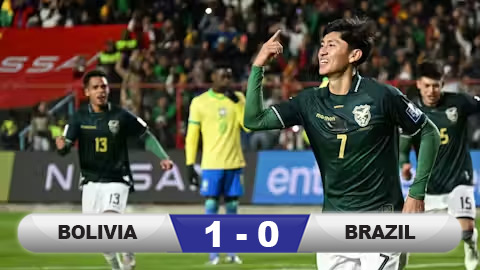  Kết quả Bolivia 1-0 Brazil: Selecao bại trận