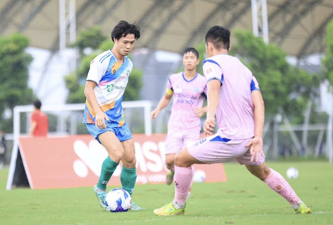 Đồng Nai và trận giao hữu ở phía Bắc với CAHN. Ảnh: FBNV