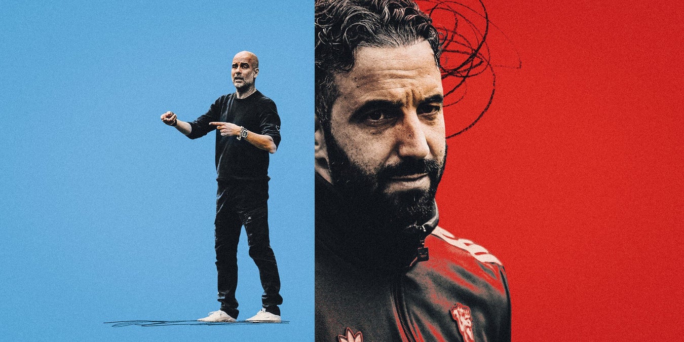 Pep Guardiola thường có kết quả bất lợi khi gặp các đội bóng của Ruben Amorim