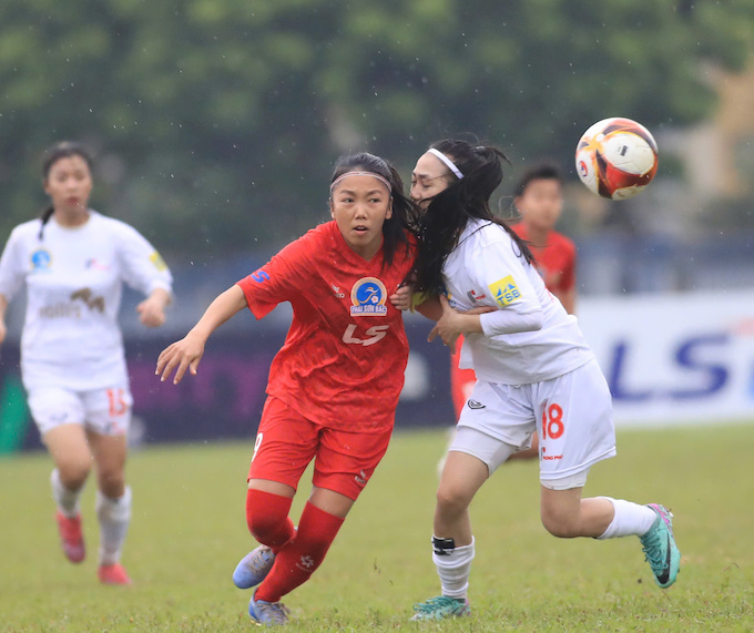 Huỳnh Như và đồng đội có bị làm khó khi gặp Thái Nguyên? Ảnh: Phan Tùng