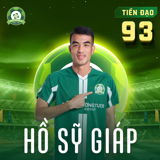 Hồ Sỹ Giáp sẽ chuyển sang mặc số áo 93