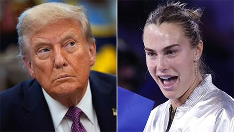  Tổng thống Donald Trump gây tranh cãi với bức thư nhắc đến Sabalenka