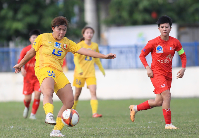 Giành được 1 điểm là thành công của đội TP.HCM II. Ảnh: Phan Tùng 
