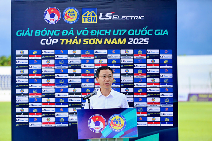 Phó TTK VFF, Trưởng Ban tổ chức Nguyễn Minh Châu phát biểu khai mạc