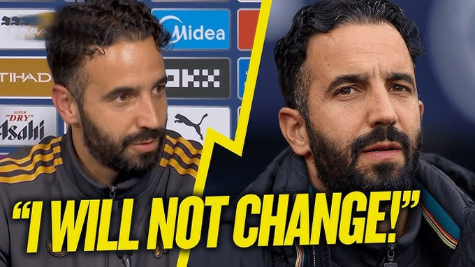 Dù MU ngày càng tệ hại, Amorim vẫn tuyên bố không thay đổi chiến thuật của mình