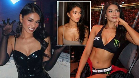  Ring girl nóng bỏng chiếm sóng trận đại chiến quyền Anh giữa Canelo Alvarez và Terence Crawford