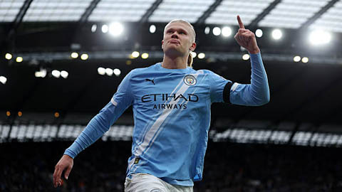  Erling Haaland sánh vai với Aguero và Rooney nhờ cú đúp vào lưới MU