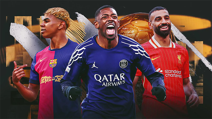 Dembele - Yamal và Salah sẽ cạnh tranh Quả bóng Vàng 2025