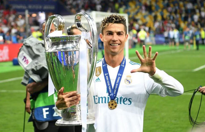 Thành tích vô địch Champions League thường giúp Ronaldo thẳng tiến đến Quả Bóng Vàng