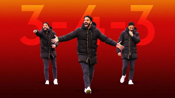 Amorim vẫn đang kiên định với sơ đồ 3-4-3