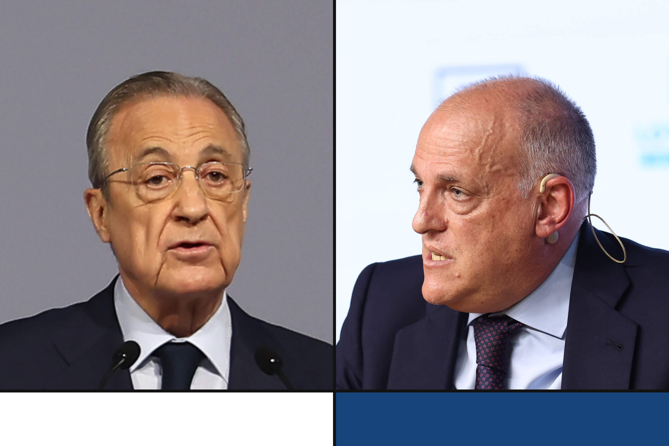 Perez đối đầu trực diện với BTC La Liga do đối thủ quen thuộc Javier Tebas đứng đầu