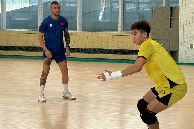 Thủ môn Lưu Thanh Bảo lần đầu tiên góp mặt ở ĐT futsal Việt Nam. Ảnh: CTV