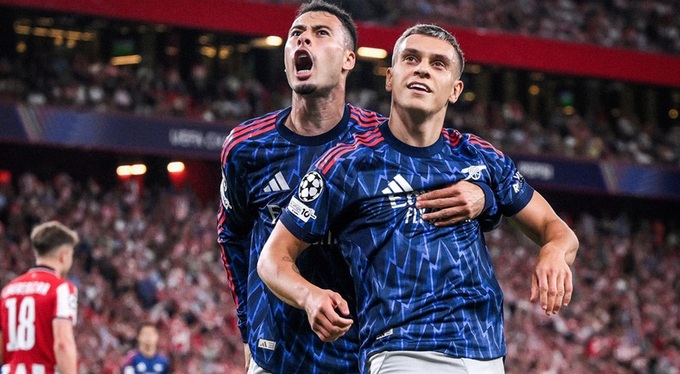 Cặp bài trùng Martinelli - Trossard đã cùng nhau ghi bàn để giúp Arsenal đánh bại Bilbao