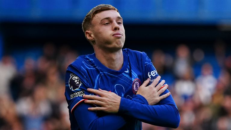 Palmer đã ghi 4 bàn sau 5 trận gặp MU, bao gồm 1 bàn thắng tại Old Trafford ở mùa 2023/24