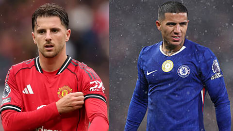  Mason Mount va chạm với Enzo Fernandez sau trận Chelsea