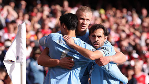  Trực tiếp Arsenal 0-1 Man City: Gyokeres 'mất tích'