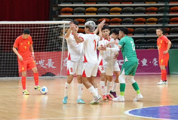 Niềm vui ghi bàn của ĐT futsal Việt Nam