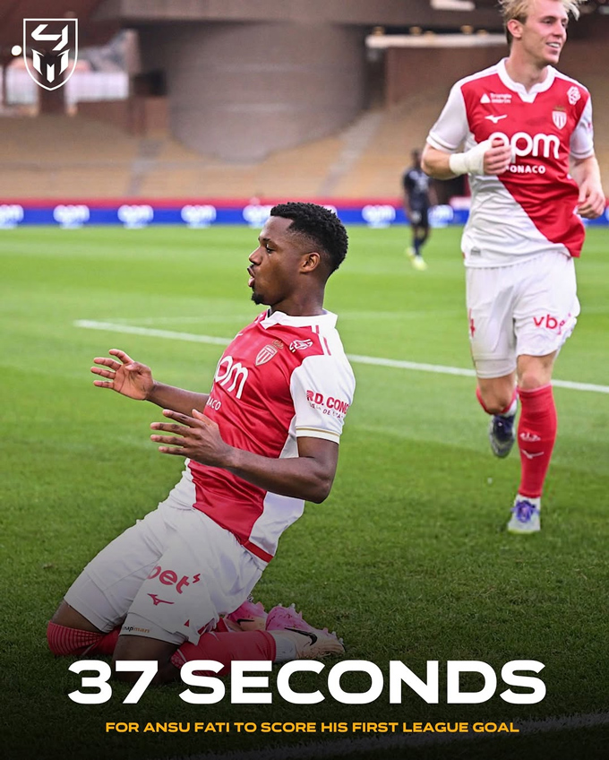 Fati ghi bàn chỉ 37 giây sau khi vào sân