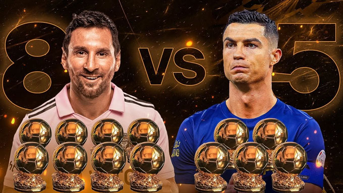 Messi vượt mặt Ronaldo về tổng số Quả Bóng Vàng giành được