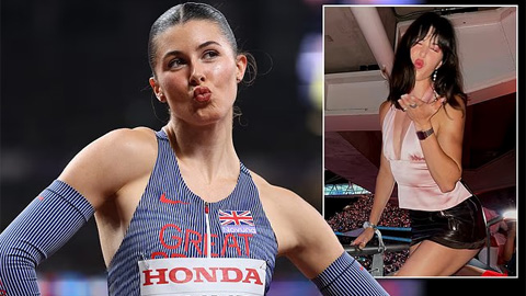  Mỹ nhân Amy Hunt gây sốt khi tự phong là 'nữ thần điền kinh'