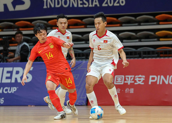 Futsal Trung Quốc dừng chân ở vòng loại futsal châu Á 2026 - Ảnh: VFF