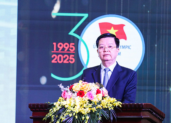 Phó Thủ tướng Chính phủ Mai Văn Chính phát biểu tại buổi lễ - Ảnh: Bùi Lượng