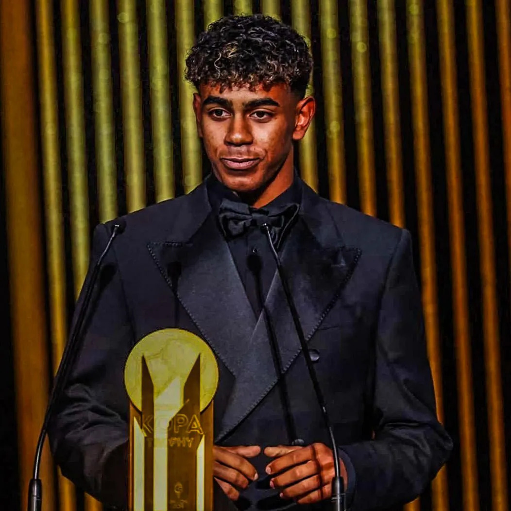 Yamal đã mang về chiếc cúp Kopa thứ hai dành cho cầu thủ U21 xuất sắc nhất thế giới