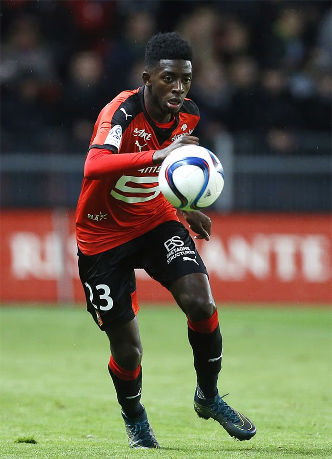 Dembele khi còn khoác áo Rennes