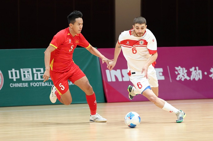 Mạnh Dũng góp công trong chiến thắng của ĐT futsal Việt Nam