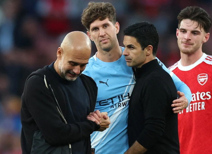 Arsenal của Arteta vừa hoà 1-1 với Man City của Pep cuối tuần trước