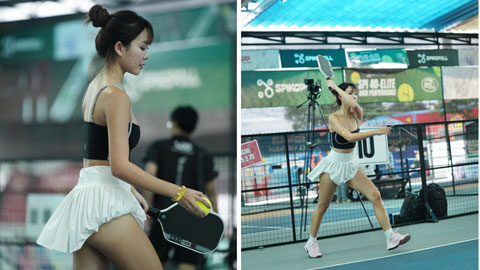  Danh tính hot girl bị mắng ‘gọi vốn’ vì vén váy đánh pickleball